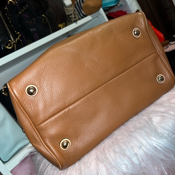 Michael Kors Grayson Large Satchel Camel - Picture 3 of 4